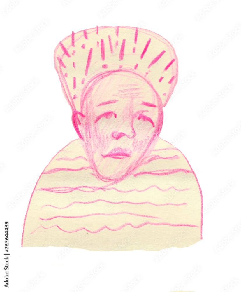 Obraz premium Old woman face