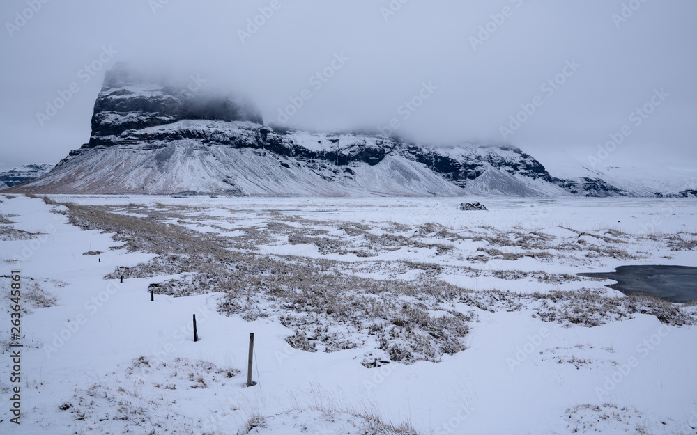 Landscape, winter in Iceland, Europe