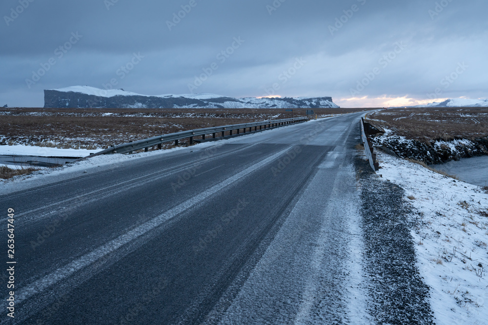 Landscape, winter in Iceland, Europe