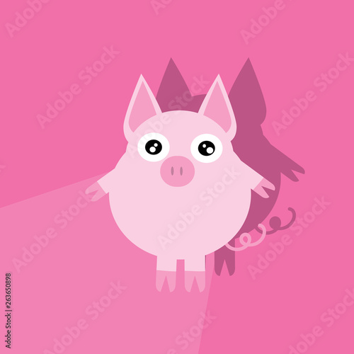 piggy vector icon