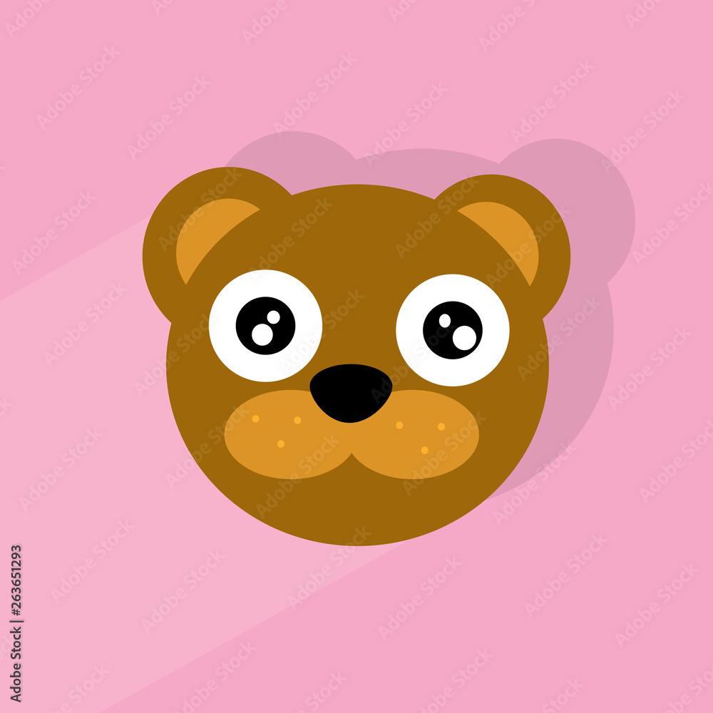 Obraz premium bear vector icon