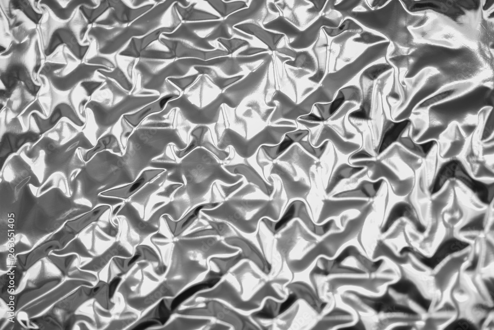 Premium Photo  Closeup of crumpled silver aluminum foil texture in red  tone abstract background use for design