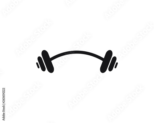 Barbel, Dumbbell Gym Icon Logo Template gym Badge, Fitness Logo design  photo