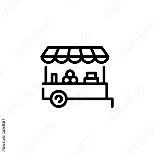 Vector Farmers Market Stall Icon