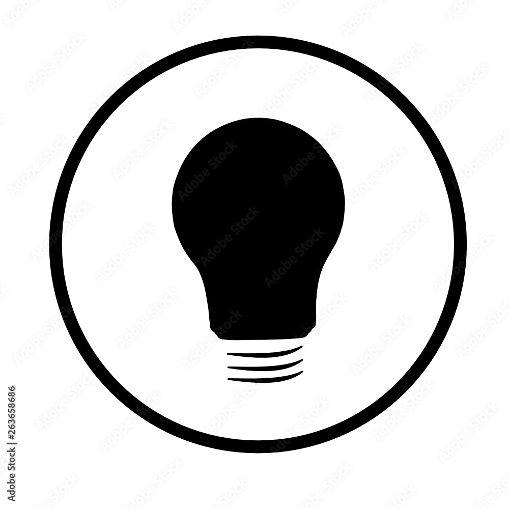 light bulb vector icon on white background light bulb vector icon on white background