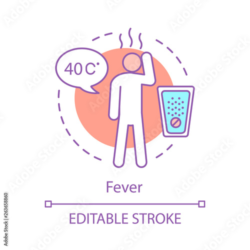 Fever concept icon