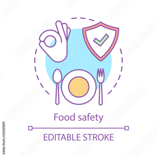 Food safety and quality concept icon