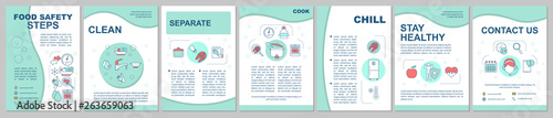 Food safety brochure template layout