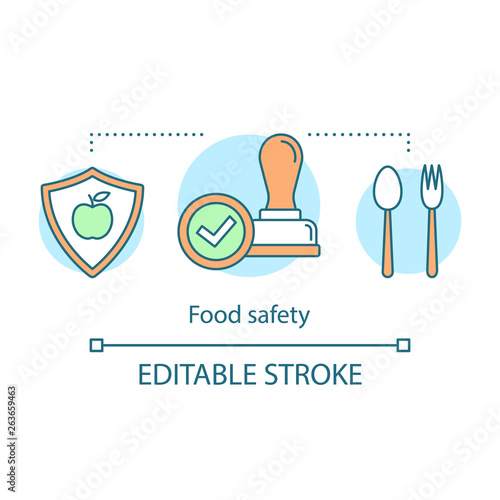 Food safety concept icon