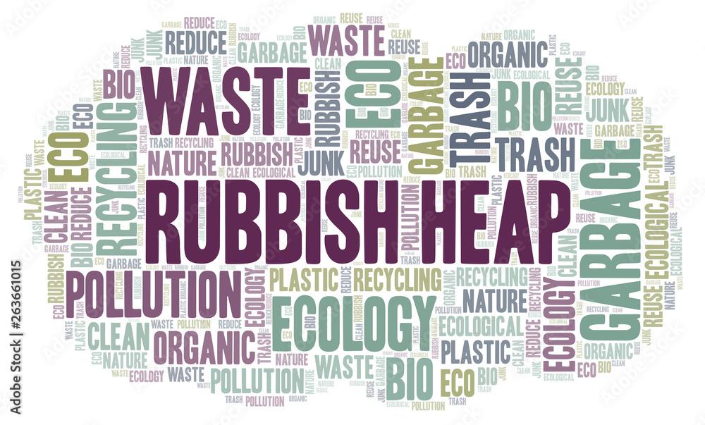 Obraz premium Rubbish Heap word cloud.