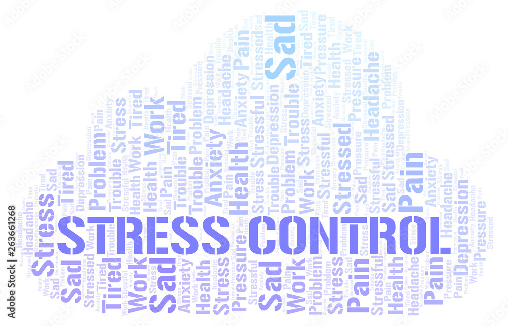 Obraz premium Stress Control word cloud.