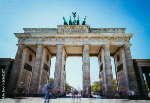 The Brandenburger Tor  Brandenburger Gate in Berlin  Germany. Tourist attraction.