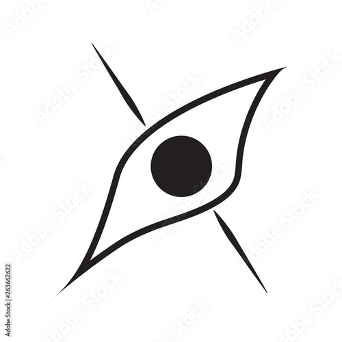 blackhole outline icon. isolated. vector design illustration.