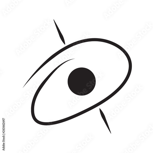 blackhole outline icon. isolated. vector design illustration.