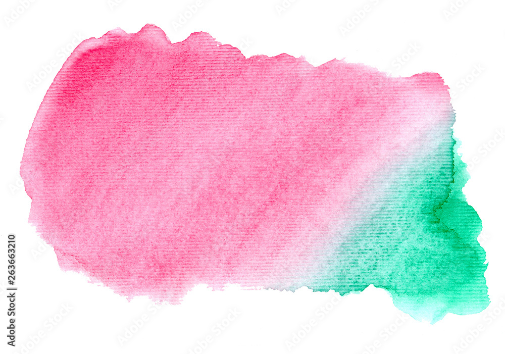 Abstract watercolor red green texture on a white background. Hand drawn illustration. Abstract watercolor red green texture on a white background. Hand drawn illustration.