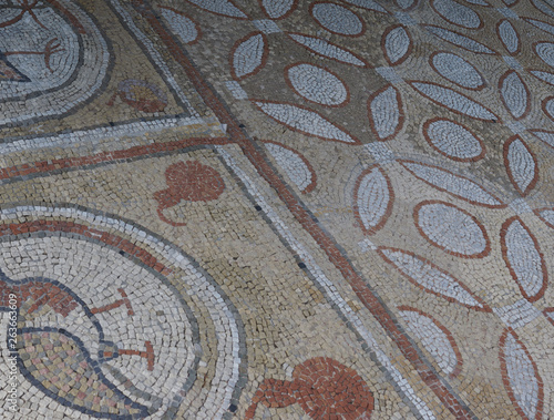 Wallpaper Mural Elements of an ancient ceramic mosaic on the stone Torontodigital.ca