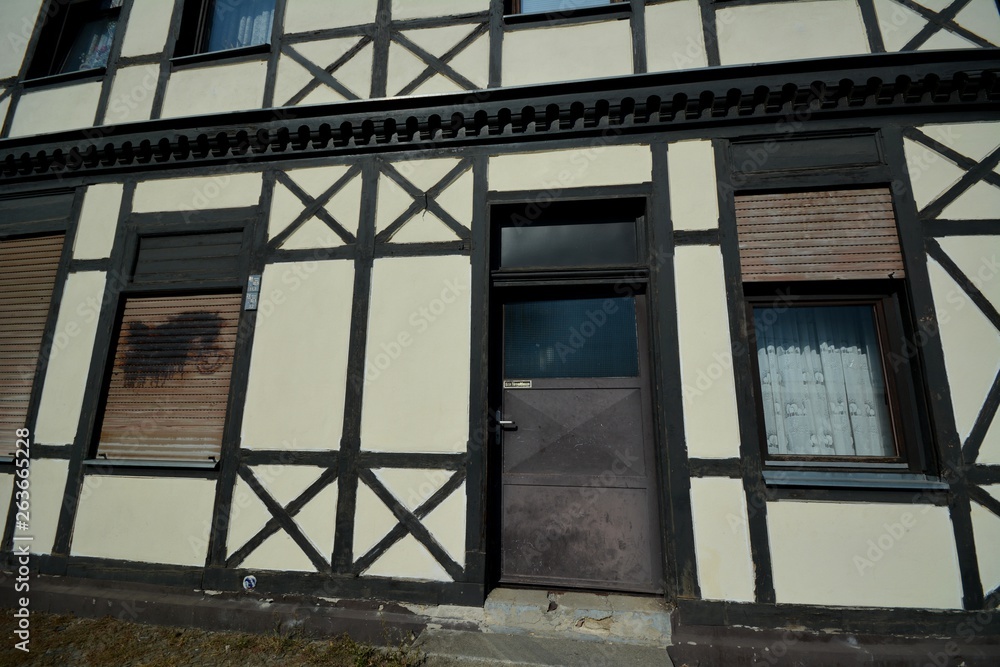 Obraz premium Timbered House from Berlin Spandau on September 27, 2016, Germany