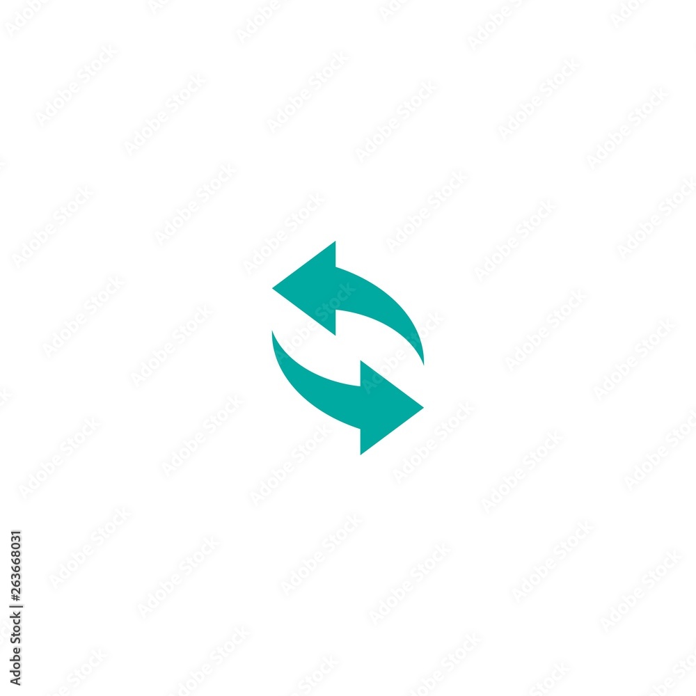 refresh, repeat, process icon . Two blue opposite arrows refresh, repeat, process icon . Two blue opposite arrows