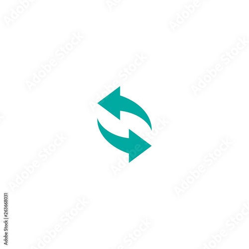 Free Download refresh, repeat, process icon . Two blue opposite arrows - GFXLoad