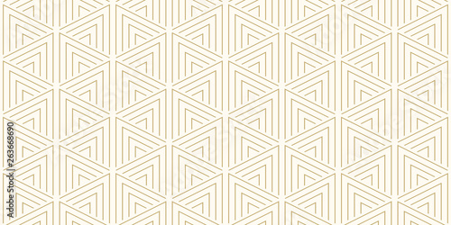 Background pattern seamless geometric triangle abstract gold luxury color vector.