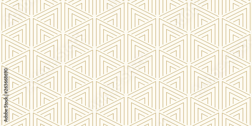 Background pattern seamless geometric triangle abstract gold luxury color vector.