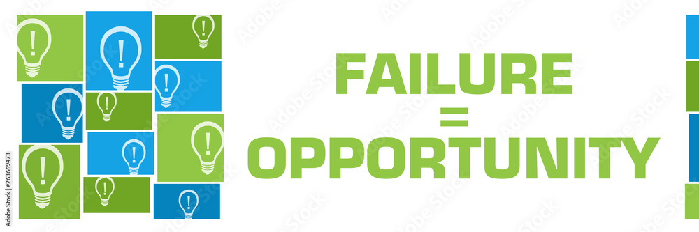 Failure Is Opportunity Green Blue Bulbs Grid Left Failure Is Opportunity Green Blue Bulbs Grid Left