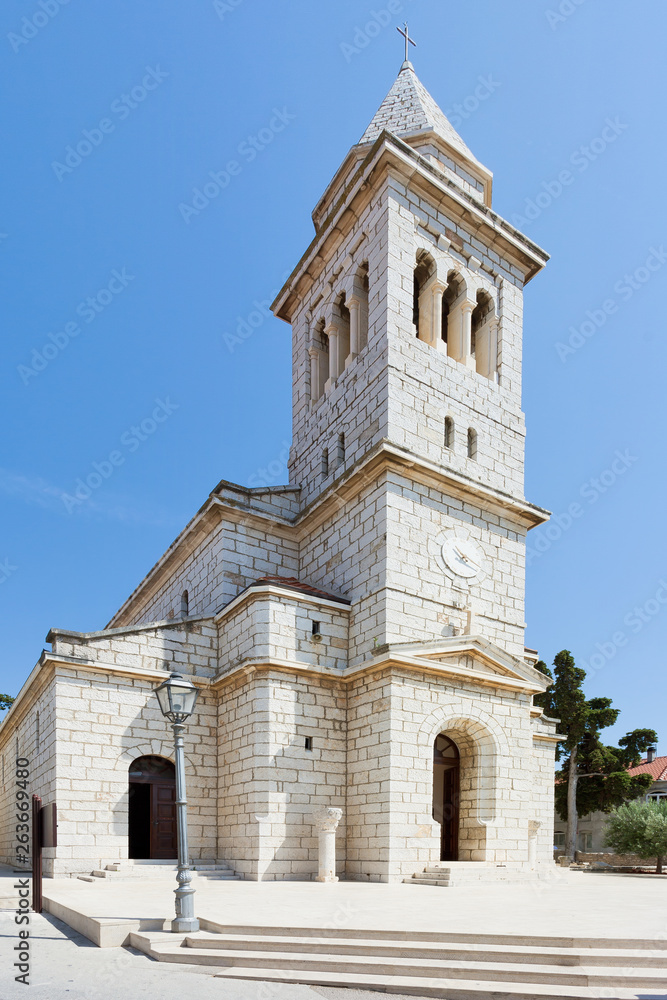 Pakostane, Croatia - Beautiful old church architecture at Pakostane
