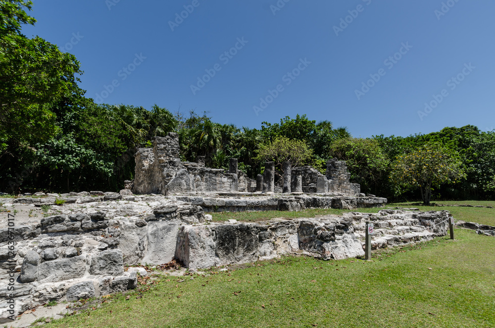 Ancient Ruins of El Rey in Cancun, Mexico