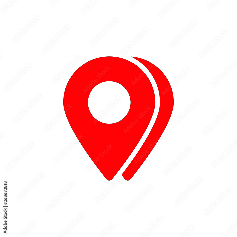 Red maps pin. Location map icon. Location pin. Pin icon vector. Red maps pin. Location map icon. Location pin. Pin icon vector.