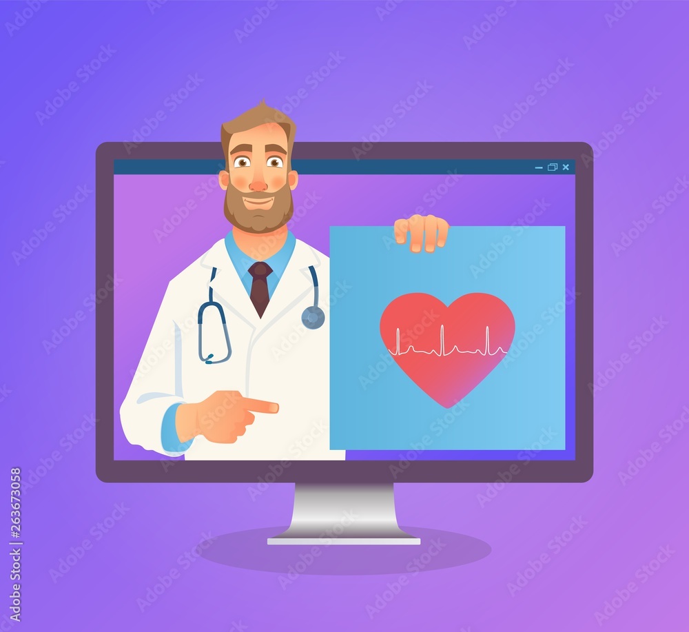 Online medicine concept Online medicine concept
