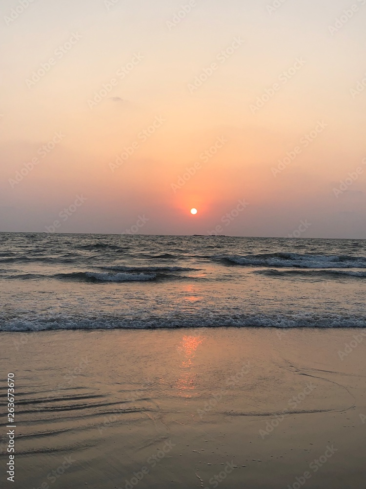 Sunset in India