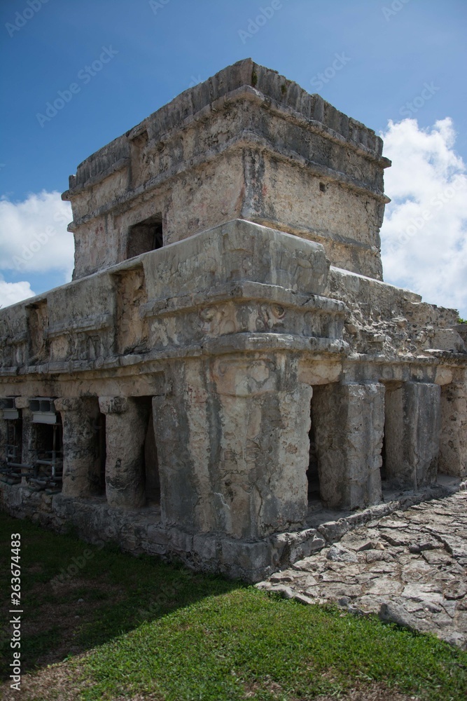 Mayan construction. Tulum. Quintana Roo, Mexico.