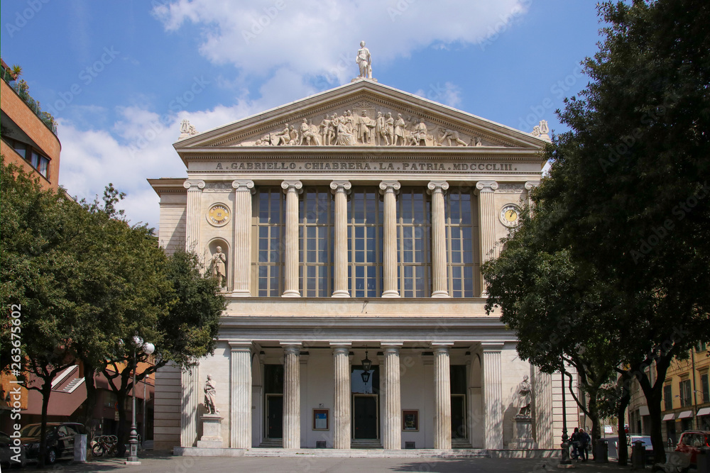 Gabriello Chiabrera Theatre, completed in 1853, Savona - Italy