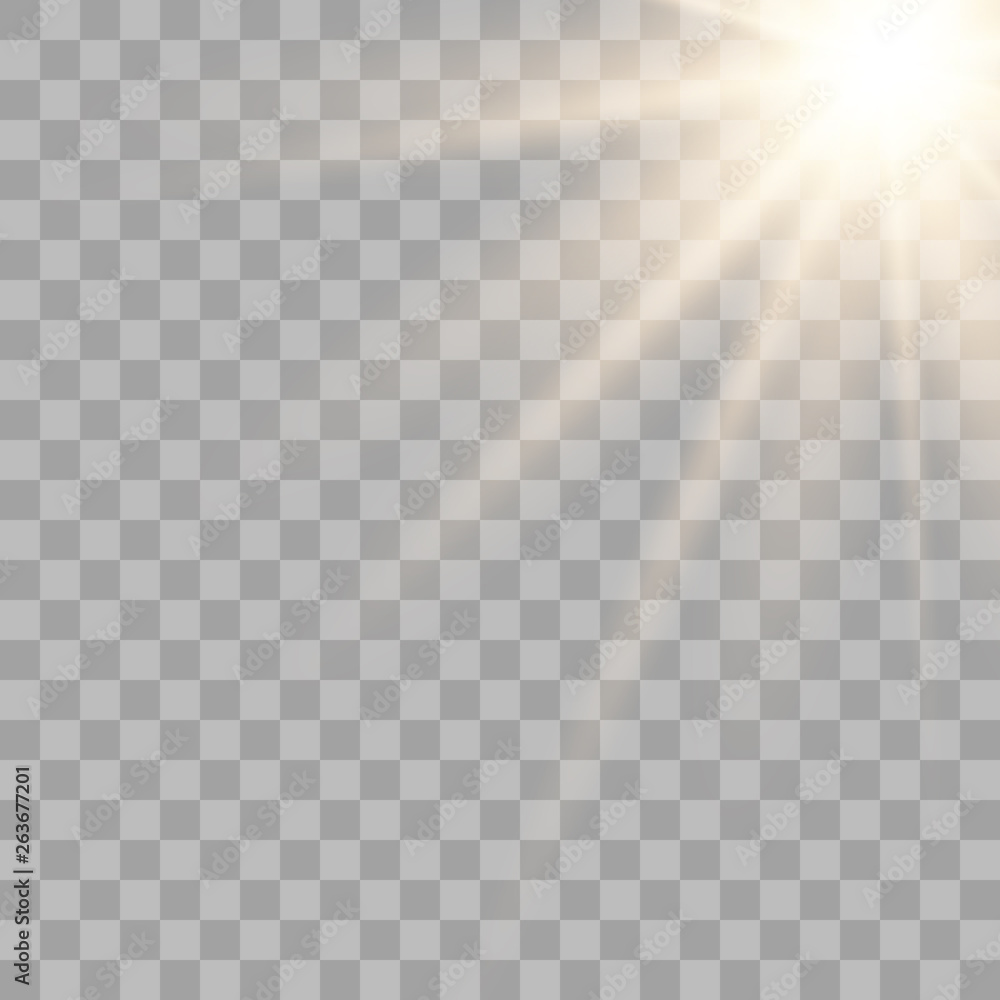 Gold glowing sunlight effect Gold glowing sunlight effect