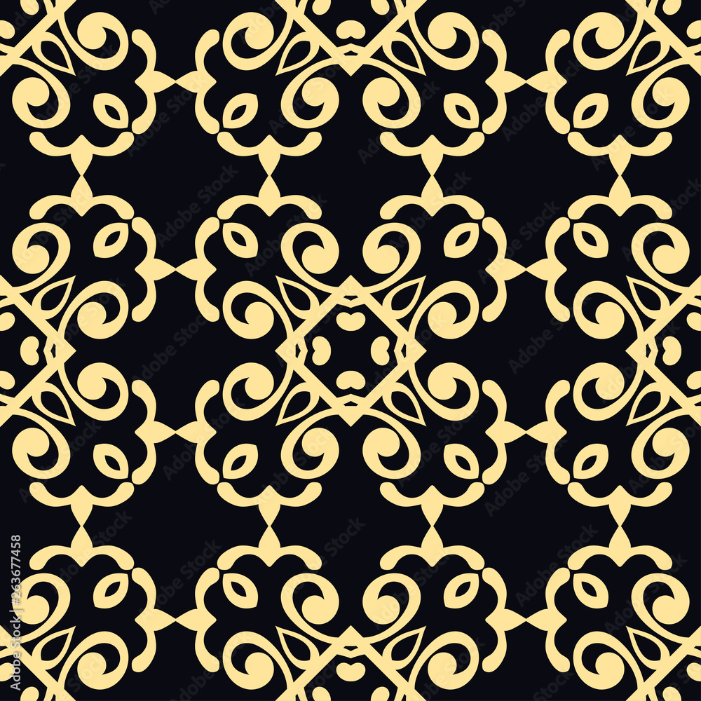 Vector modern tiles pattern. Abstract art deco seamless monochrome background Vector modern tiles pattern. Abstract art deco seamless monochrome background