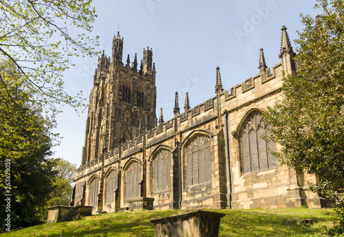 Saint Giles church in Wrexham built in 1506 it is the largest medieval parish church in Wales and described as one of the seven wonders of Wales