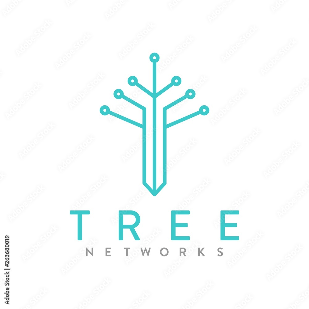 tree network logo illustration
