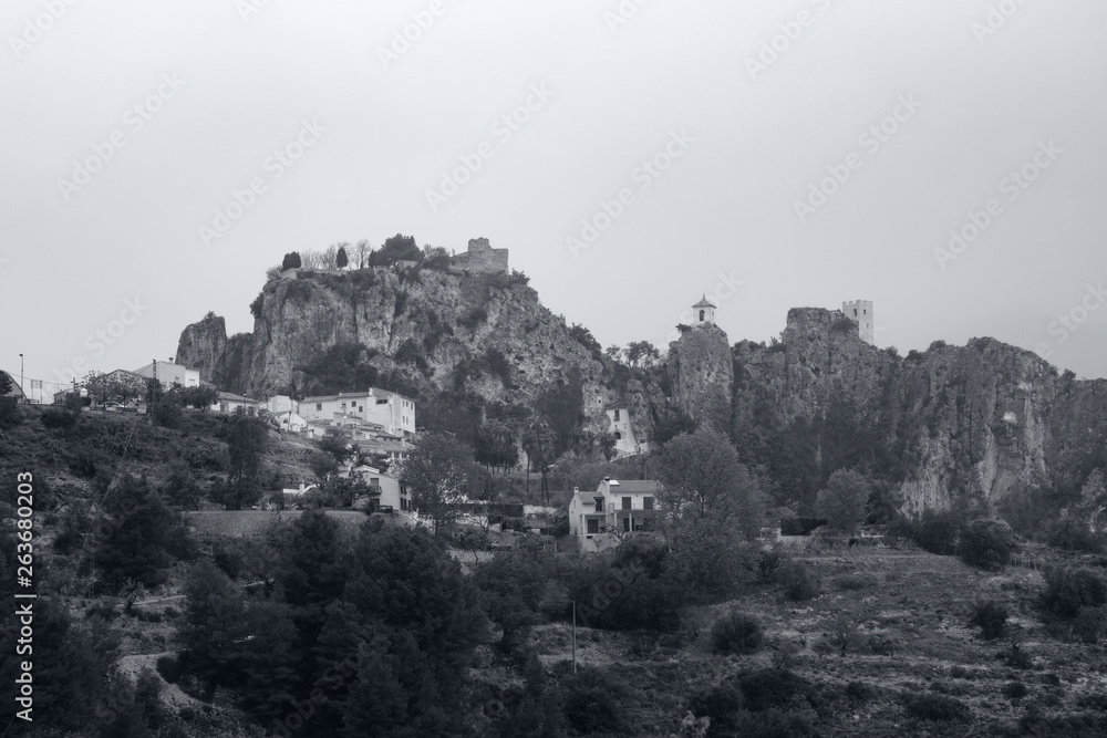 Guadalest castle in Spain