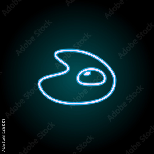 omelette neon icon. Elements of Food set. Simple icon for websites, web design, mobile app, info graphics