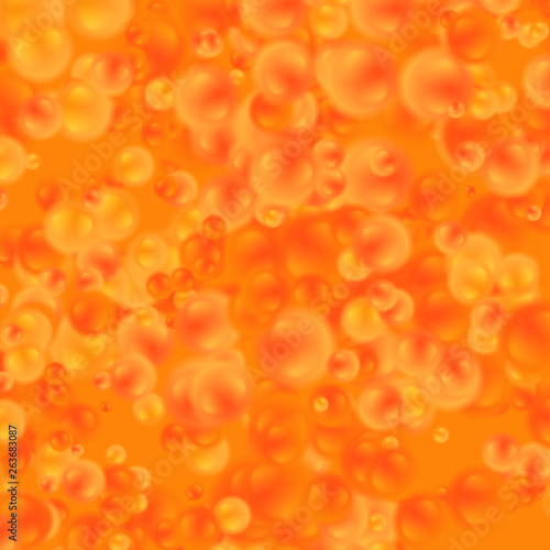 Bright orange fish caviar abstract texture background