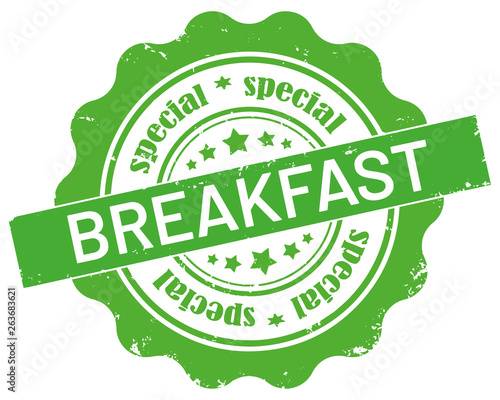 vector grunge Sticker Breakfast Special