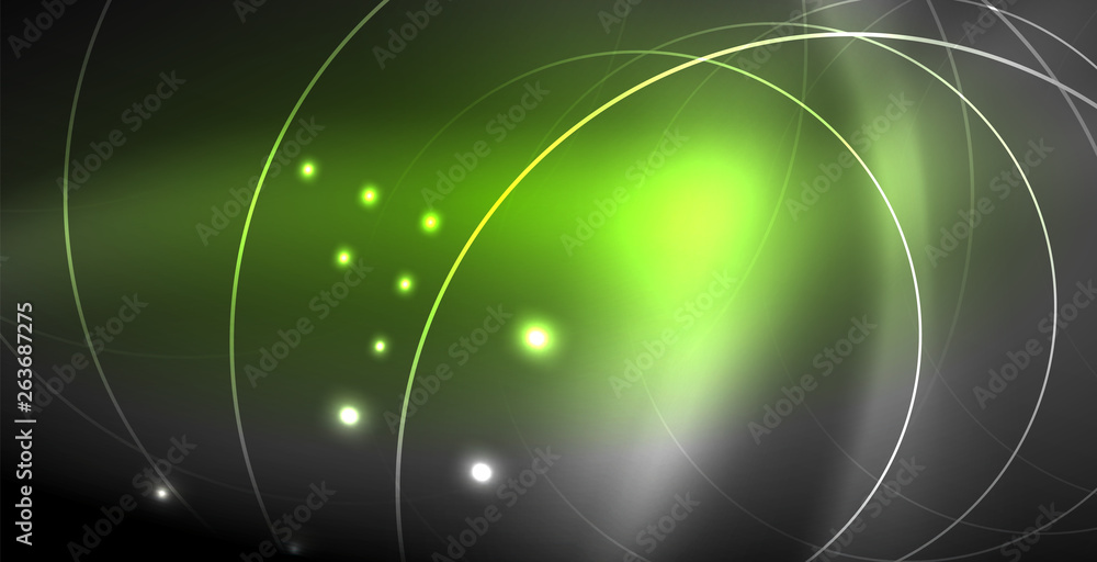 Glowing shiny neon colors with abstract lines, modern background Glowing shiny neon colors with abstract lines, modern background