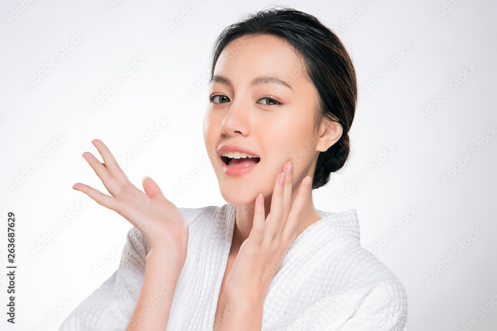 Beautiful Young asian Woman with Clean Fresh Skin Beautiful Young asian Woman with Clean Fresh Skin