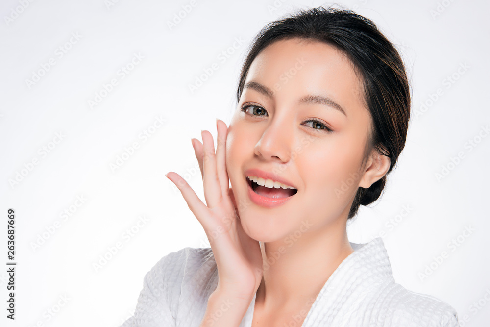 Beautiful Young asian Woman with Clean Fresh Skin Beautiful Young asian Woman with Clean Fresh Skin