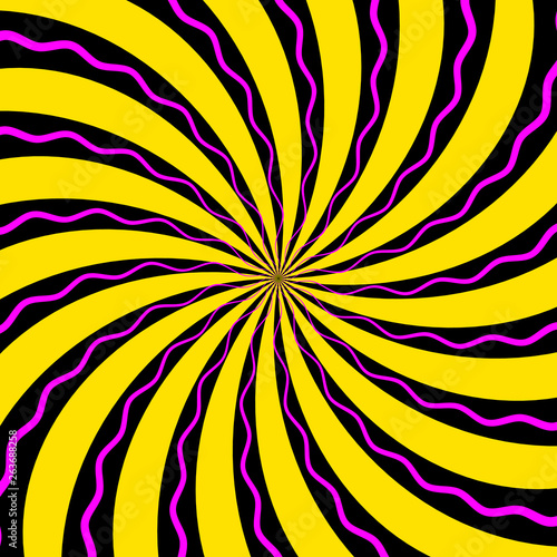 abstract pattern of stylized spiral psychedelic shape. flat vector