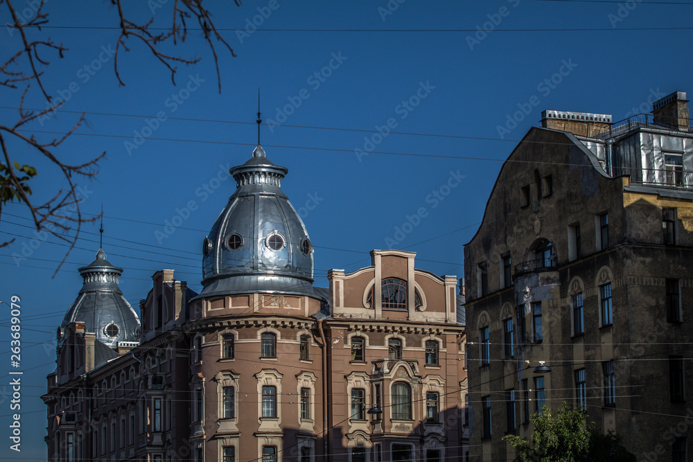 Fototapeta premium old buildings of St. Petersburg, Russia