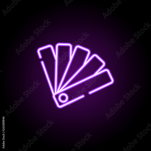 color pack neon icon. Elements of construction set. Simple icon for websites, web design, mobile app, info graphics