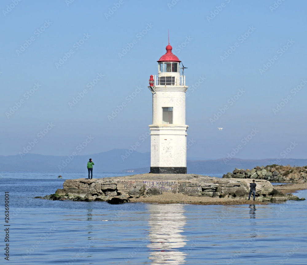 the Vladivostok, the Golden horn, Tokarevsky lighthouse the Vladivostok, the Golden horn, Tokarevsky lighthouse
