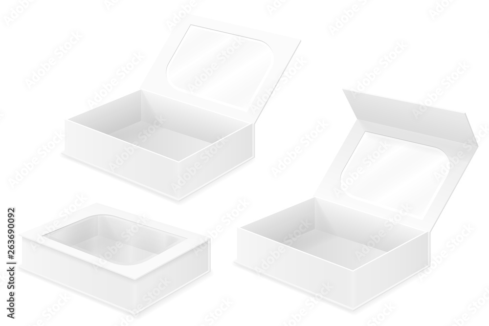 empty cardboard box packaging blank template for design stock vector illustration empty cardboard box packaging blank template for design stock vector illustration