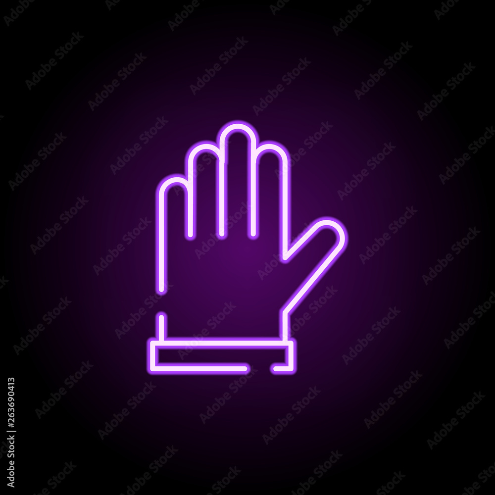 gloves for work neon icon. Elements of construction set. Simple icon for websites, web design, mobile app, info graphics gloves for work neon icon. Elements of construction set. Simple icon for websites, web design, mobile app, info graphics